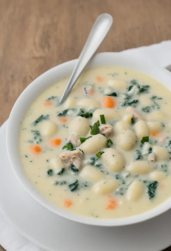 Make Olive Garden Chicken Gnocchi Soup at home with this easy recipe! Creamy, hearty, and perfect for cozy family meals in under 45 minutes.