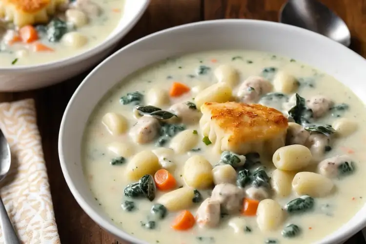 Make Olive Garden Chicken Gnocchi Soup at home with this easy recipe! Creamy, hearty, and perfect for cozy family meals in under 45 minutes.