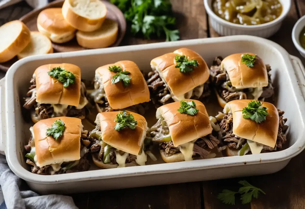 Discover the ultimate Philly cheesesteak sliders recipe. Perfect for parties or family dinners!
