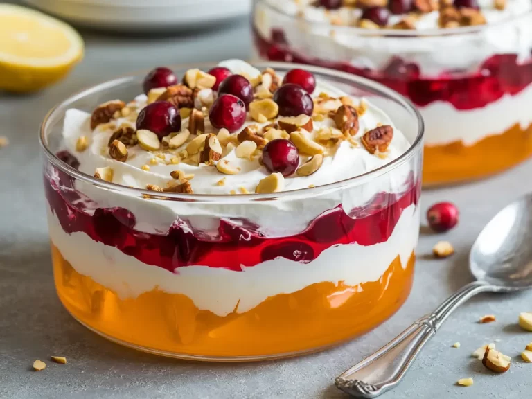 Festive Thanksgiving Jello Dessert