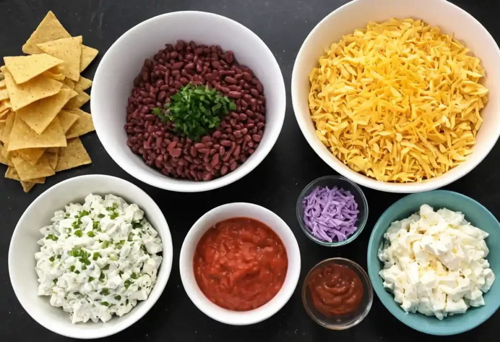 ingredients of Texas Trash dip