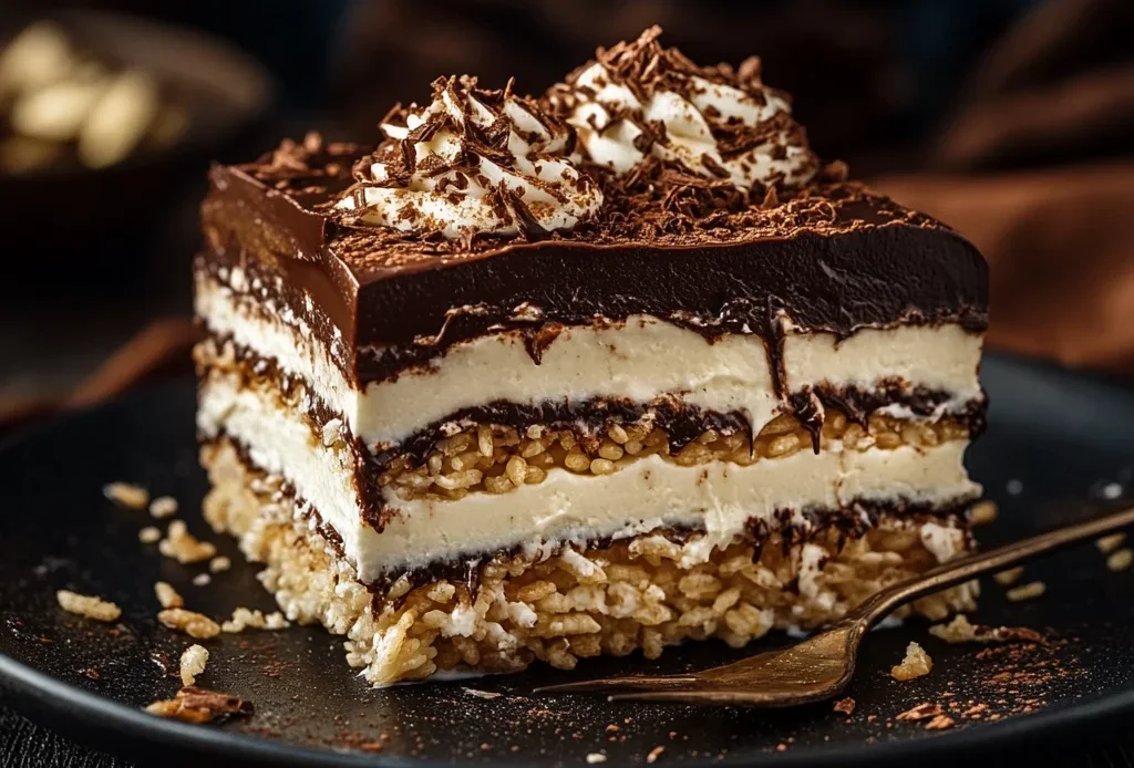Ahmed AlZamel Cake with chocolate ganache and cream layers