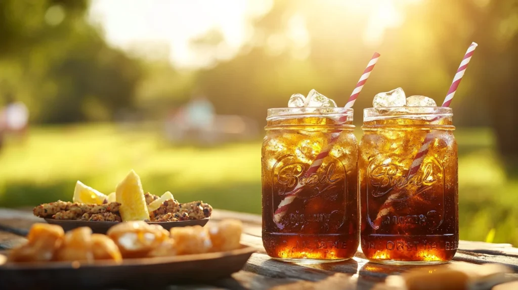Dirty Dr Pepper served at summer party