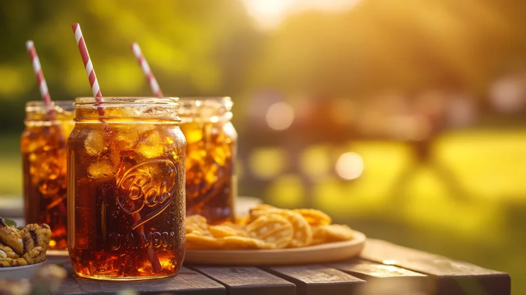 Dirty Dr Pepper served at summer party