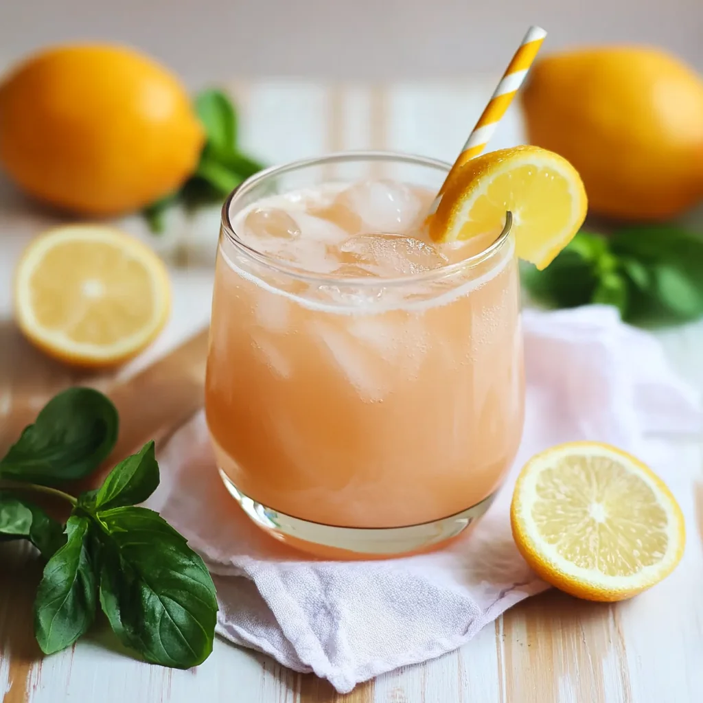 Natural Ozempic Drink Recipe served with lemon and mint