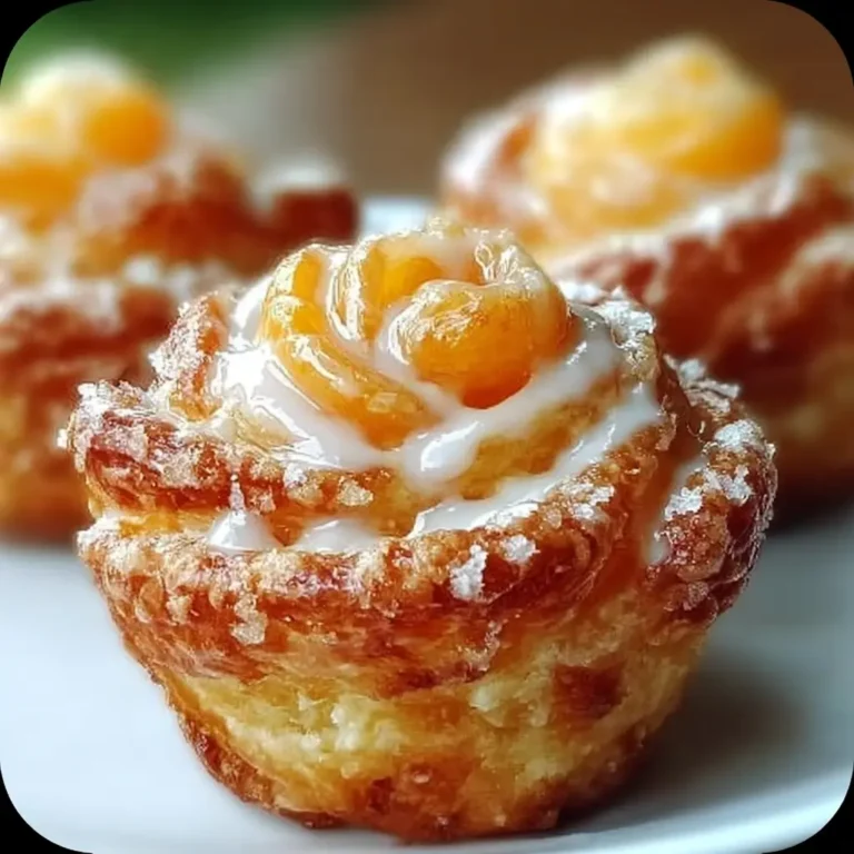 Peach Pie Cruffins