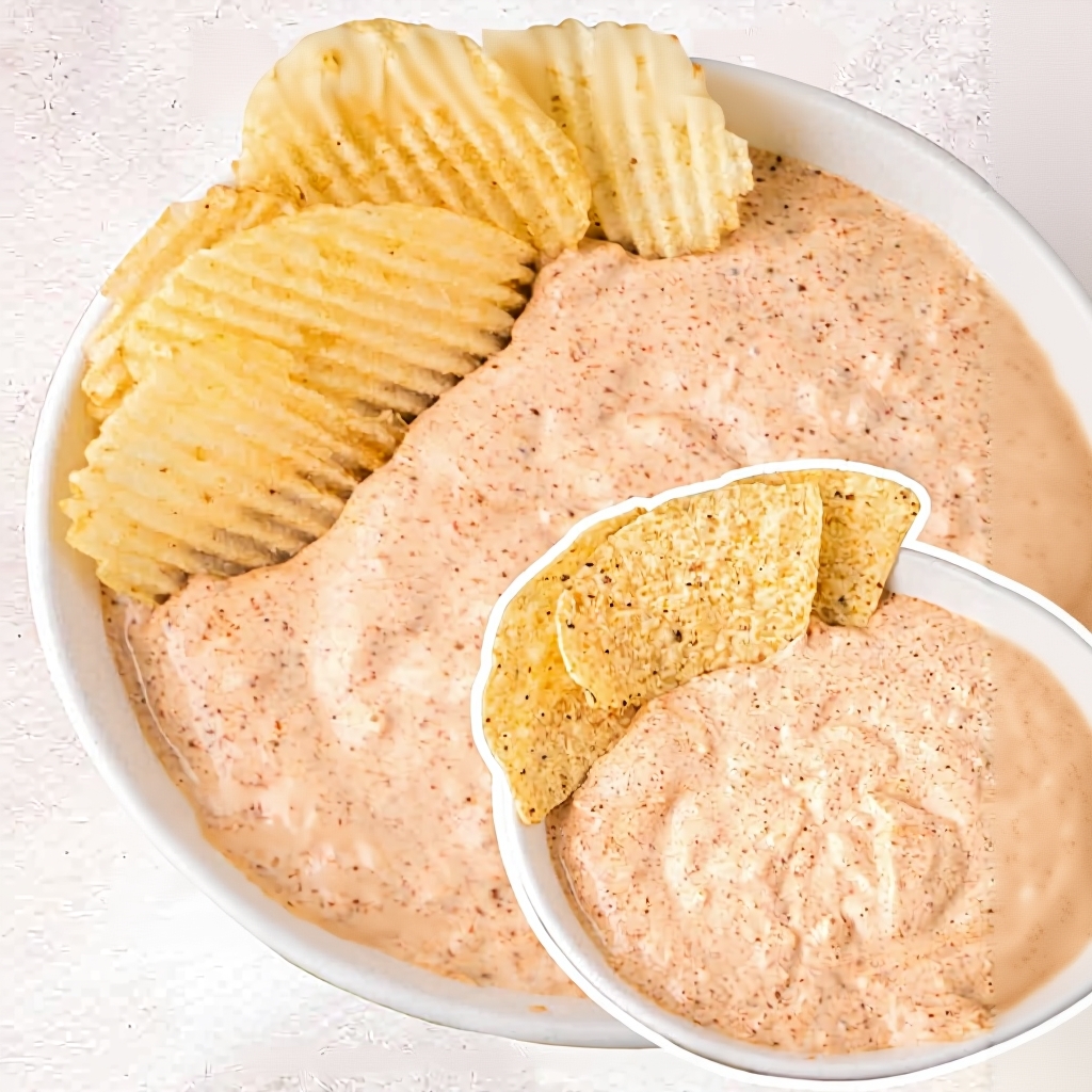 A bowl showing sour cream and taco seasoning being mixed with a whisk.