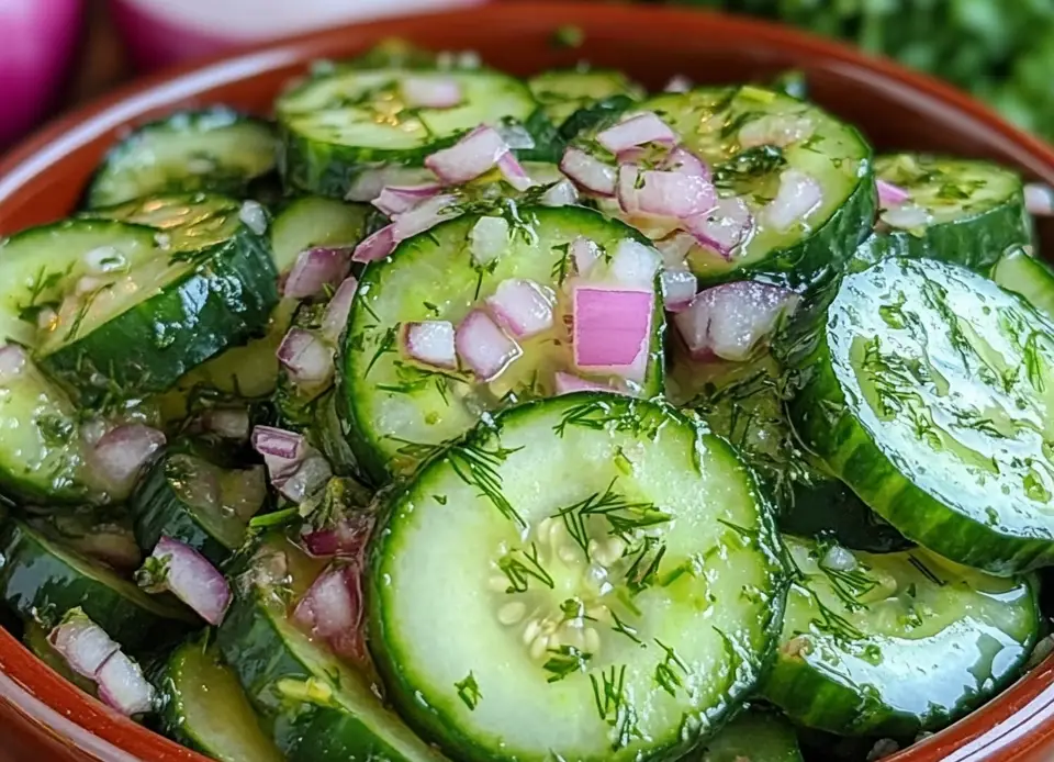 Fresh Pickled Cucumber Salad