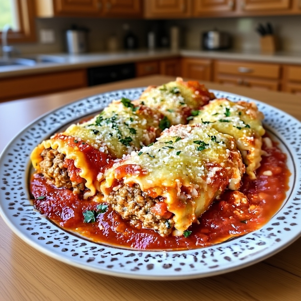 The ingredients for the lasagna roll-ups laid out before preparation