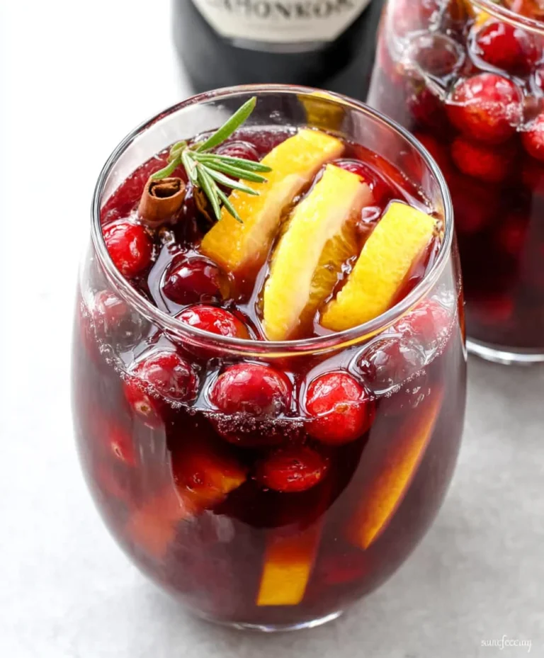 Sparkling Cranberry Orange Sangria