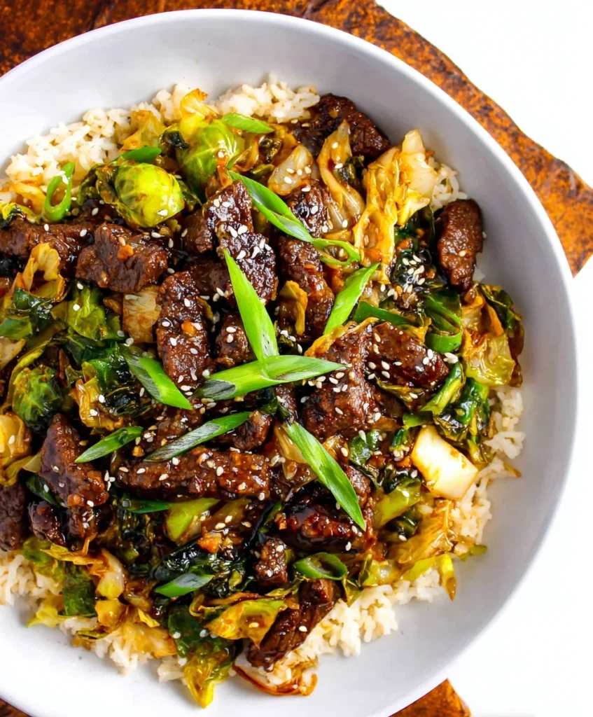 Sesame Beef and Cabbage Stir-Fry
