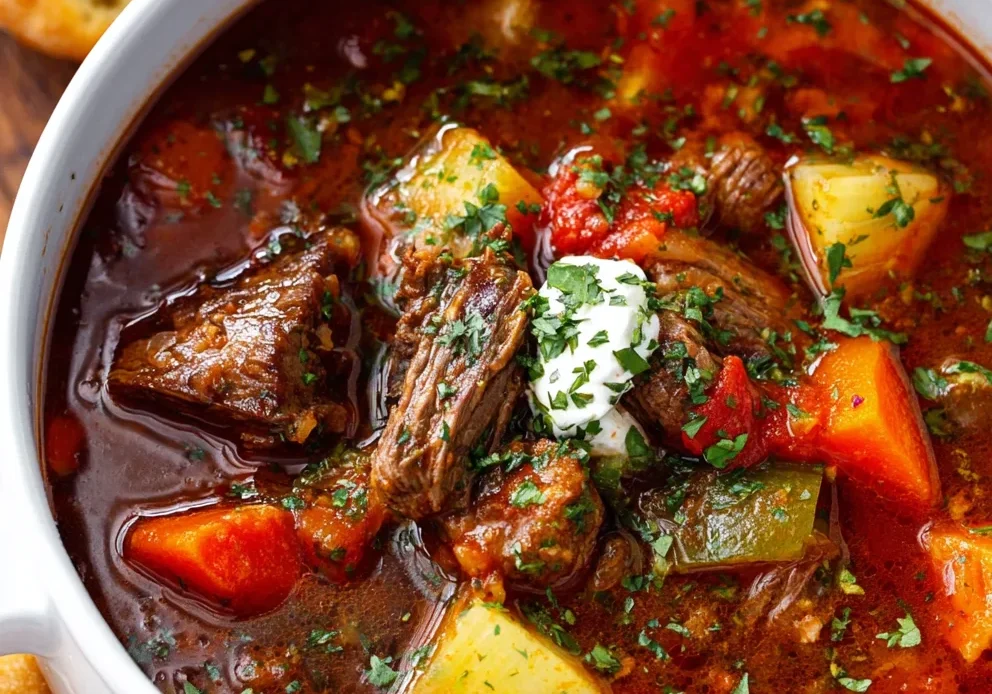 Mexican Vegetable Beef Soup