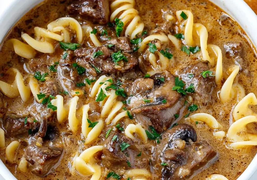 Beef Stroganoff Soup