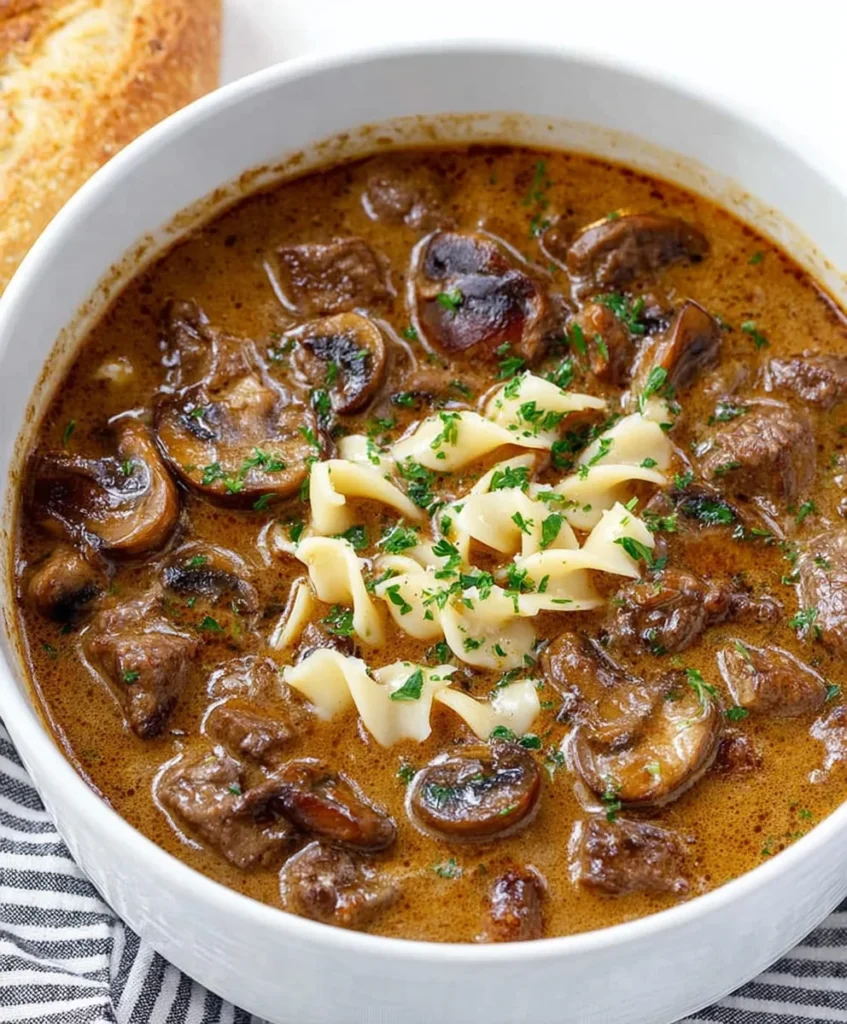Beef Stroganoff Soup