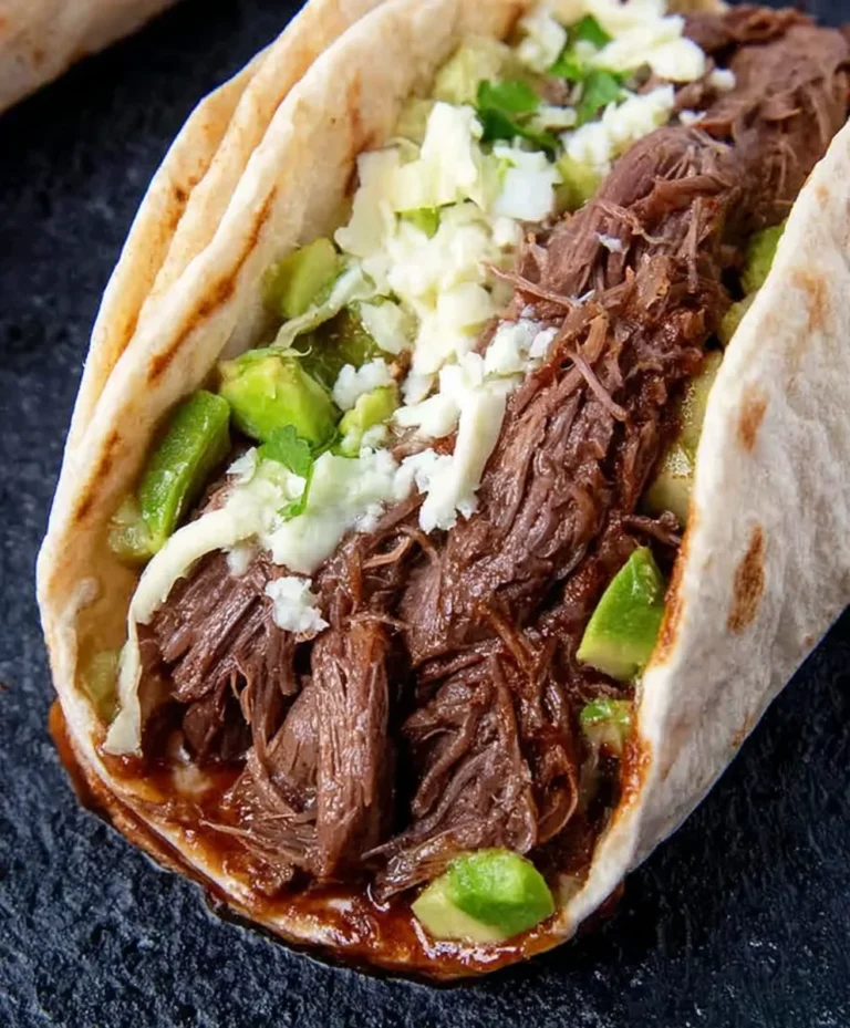 Slow Cooker Shredded Beef Tacos