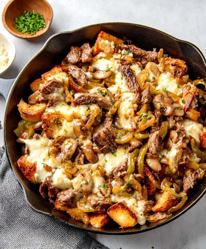 Zesty Philly Cheesesteak Skillet