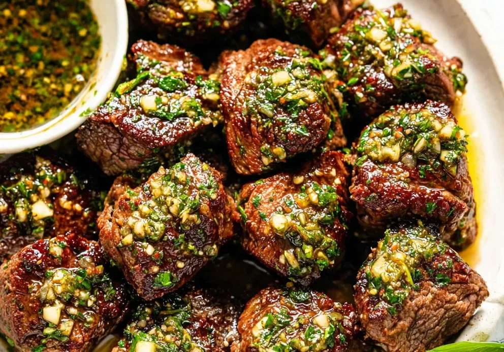 Cauliflower Steaks with Hummus and Gremolata