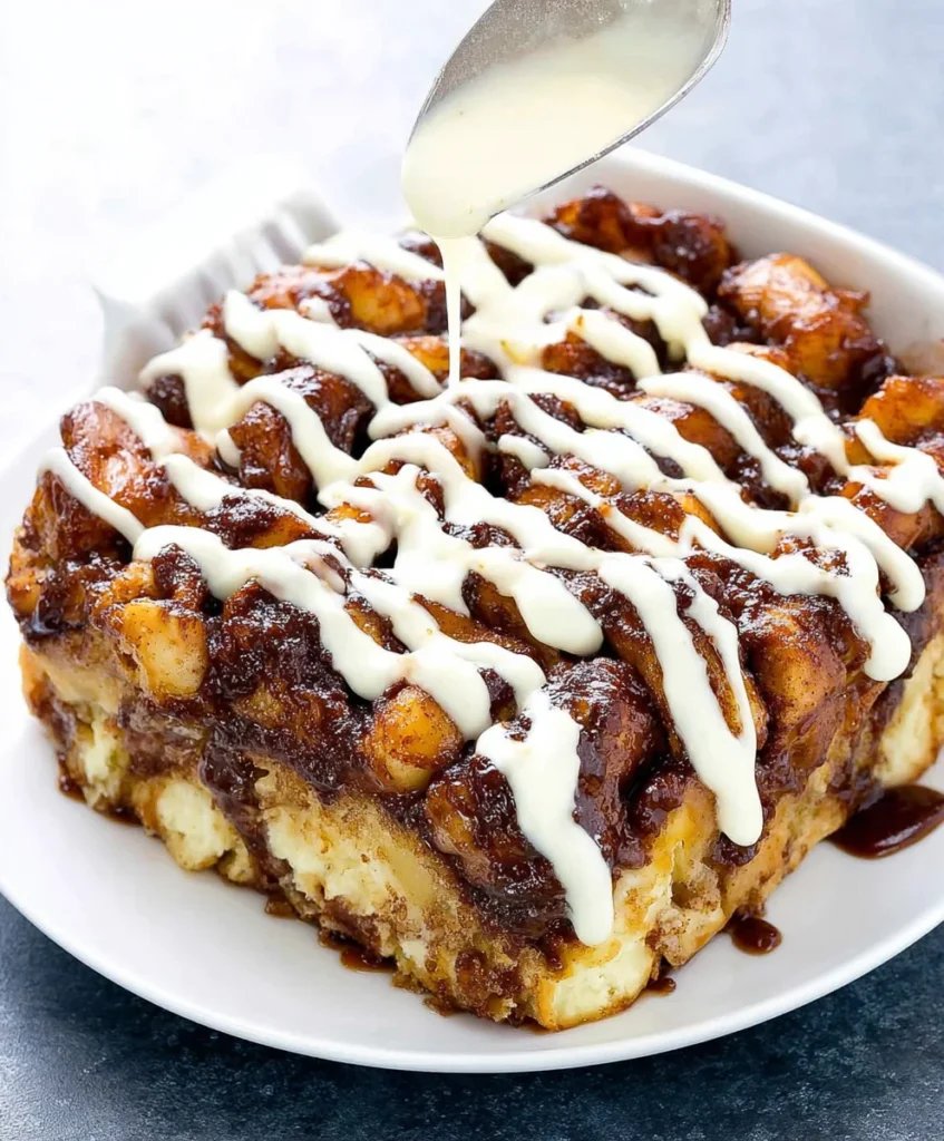 Overnight Cinnamon Roll Casserole