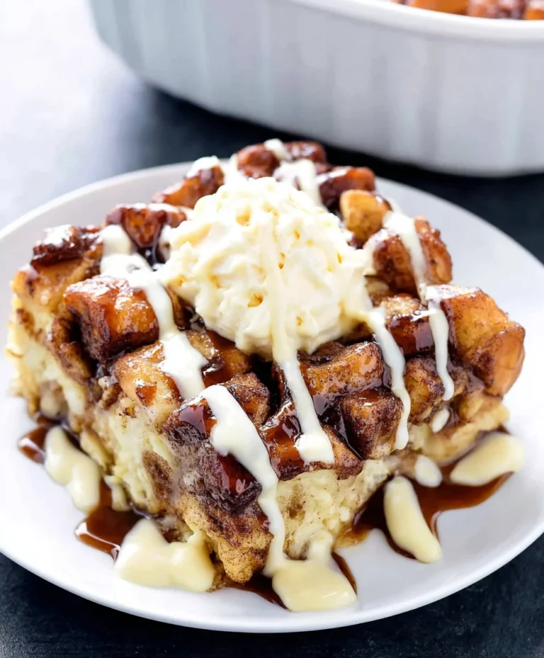 Overnight Cinnamon Roll Casserole