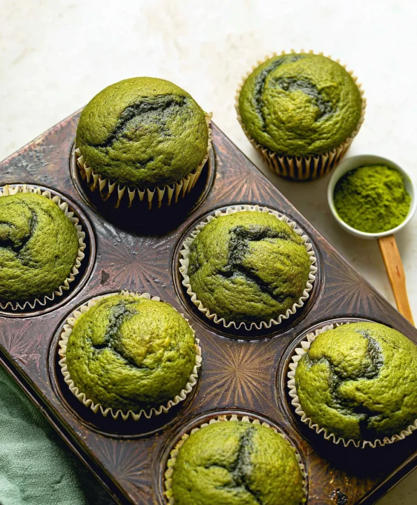 Blender Spinach Banana Muffins