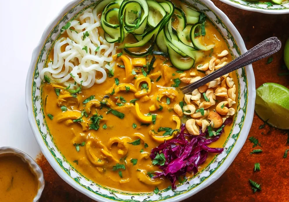 Curried Satay Veggie Bowls