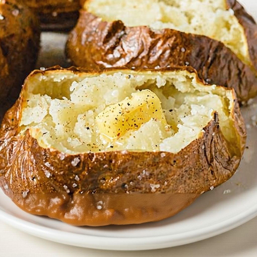 A close-up of a perfectly crispy air-fried potato skin, showing its golden texture.