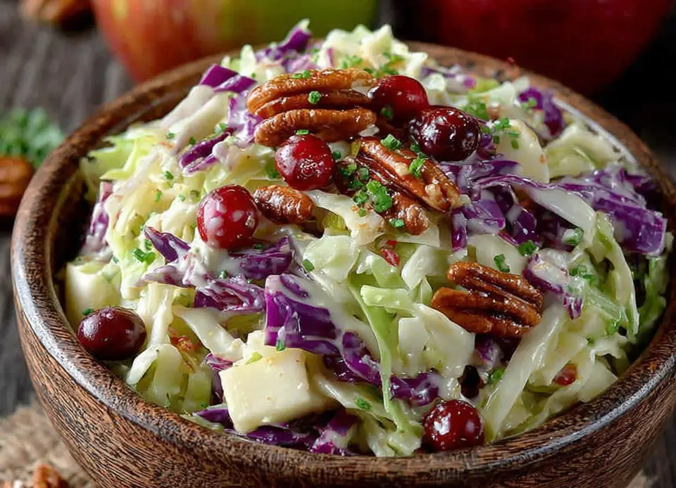 Apple Cranberry Coleslaw