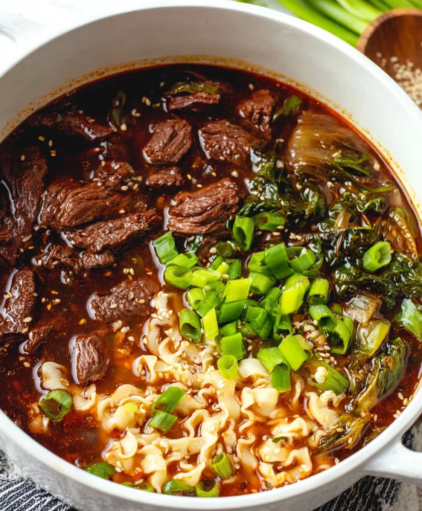 Kimchi Beef Noodle Soup