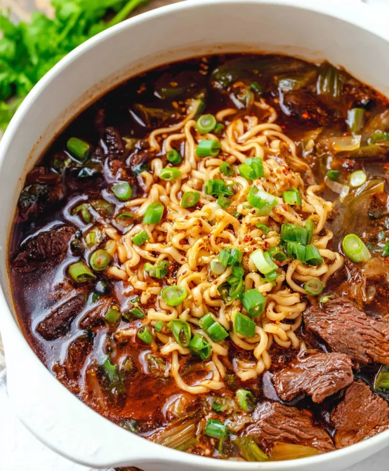 Kimchi Beef Noodle Soup