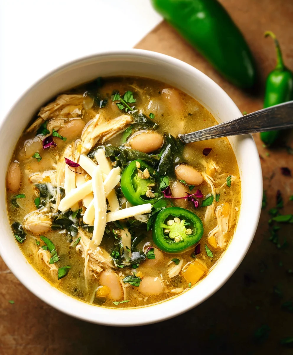 Poblano White Chicken Chili