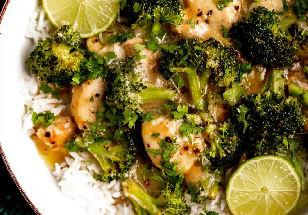 Coconut Lime Chicken and Broccoli