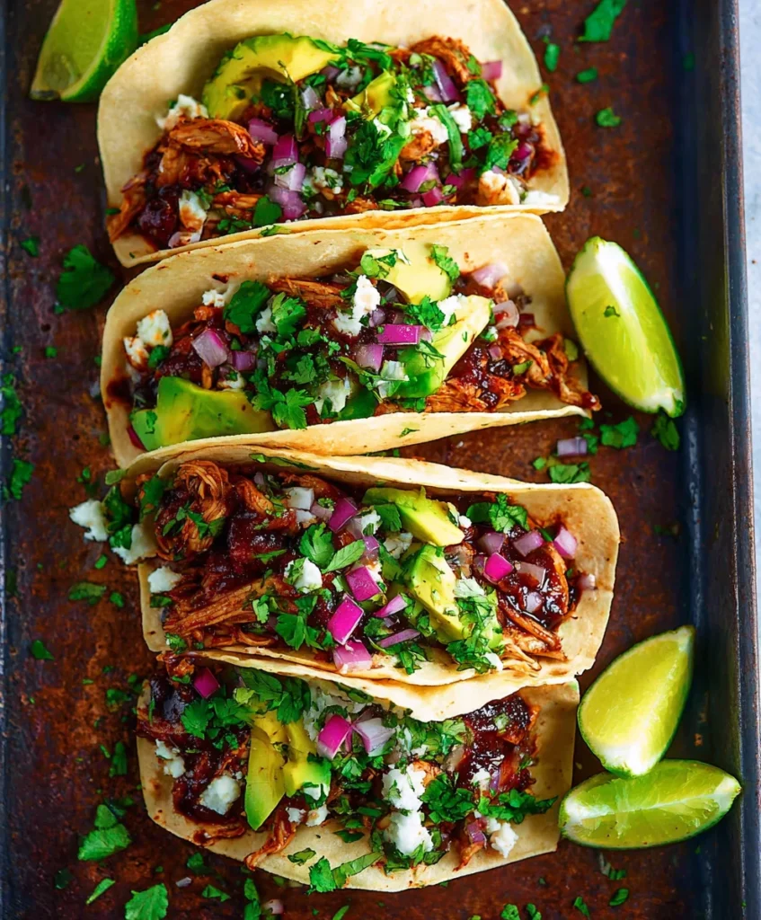 Mole Chicken Tacos
