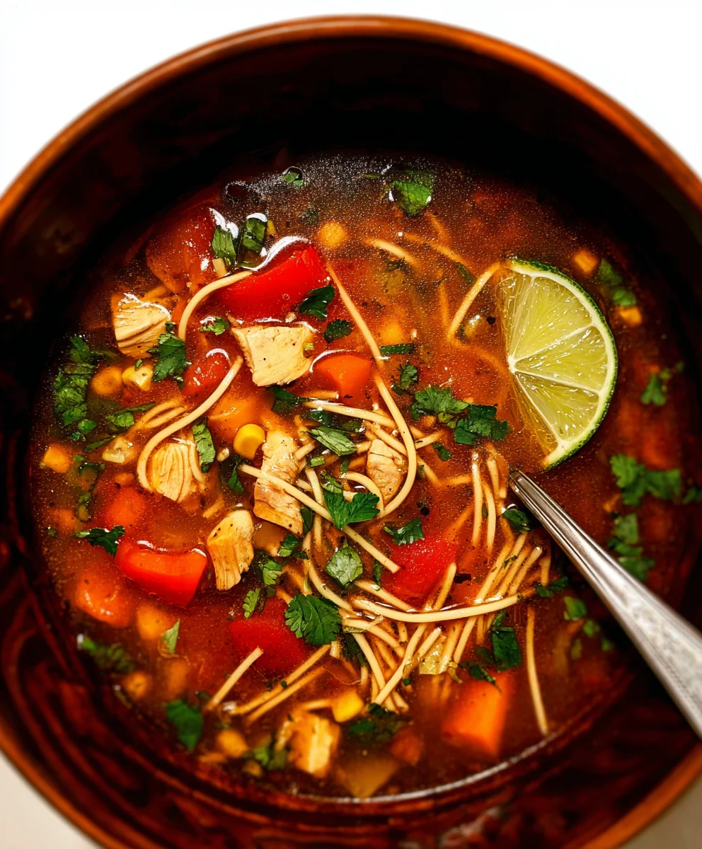 Mexican Chicken Noodle Soup