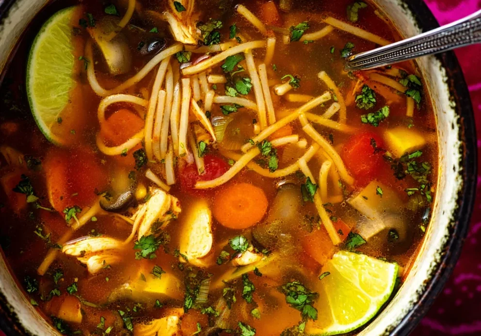 Mexican Chicken Noodle Soup