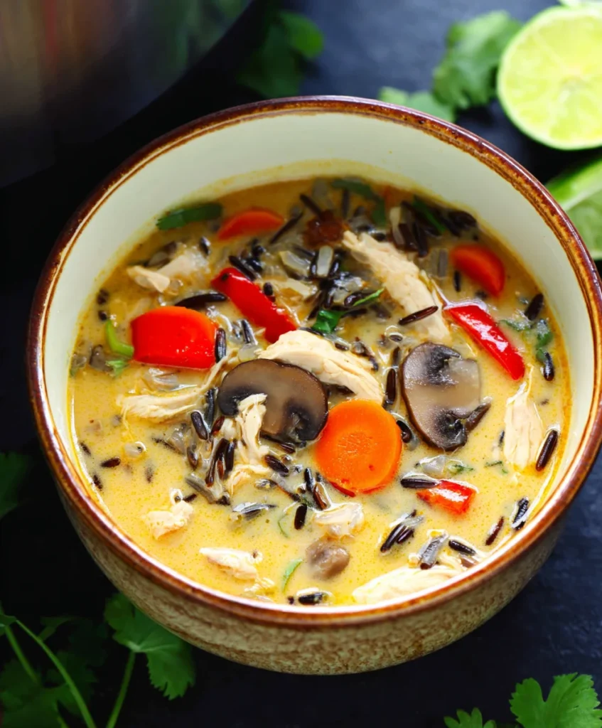 Thai Chicken Wild Rice Soup
