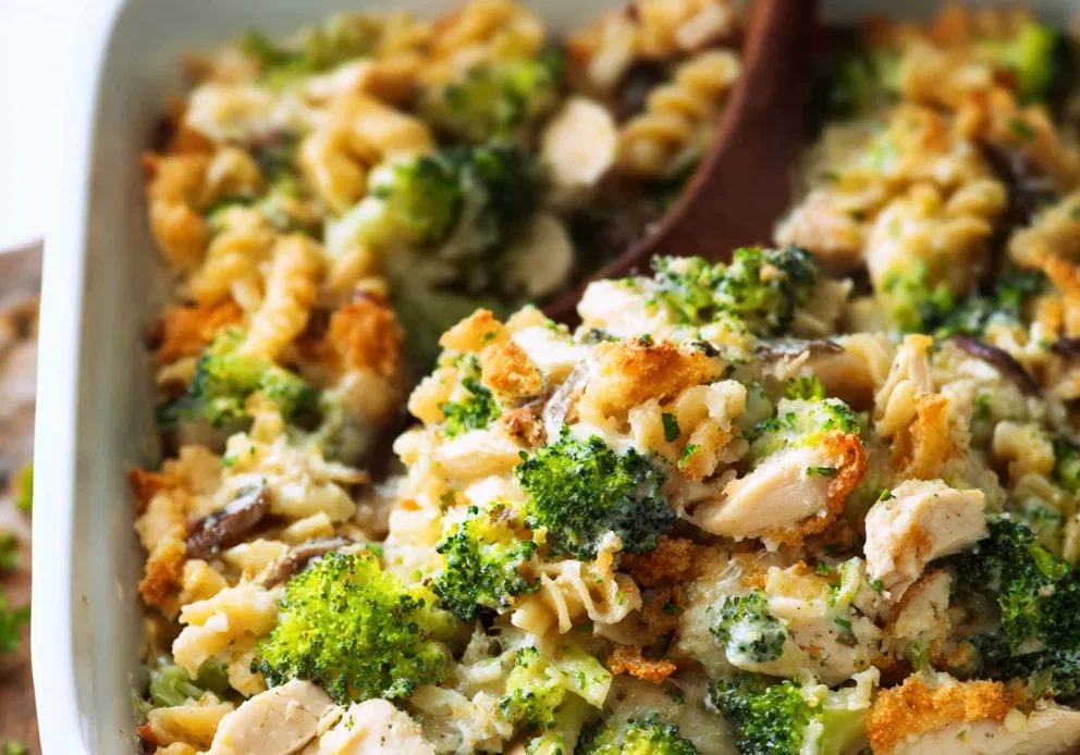 Healthier Broccoli Chicken Casserole