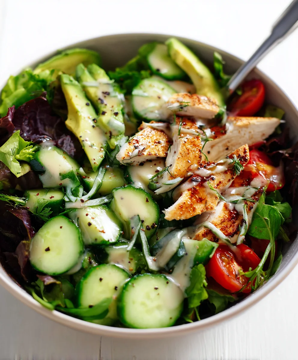 Tahini Ranch Avocado Chicken Salad