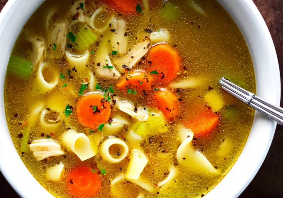 Pepperoncini Chicken Noodle Soup