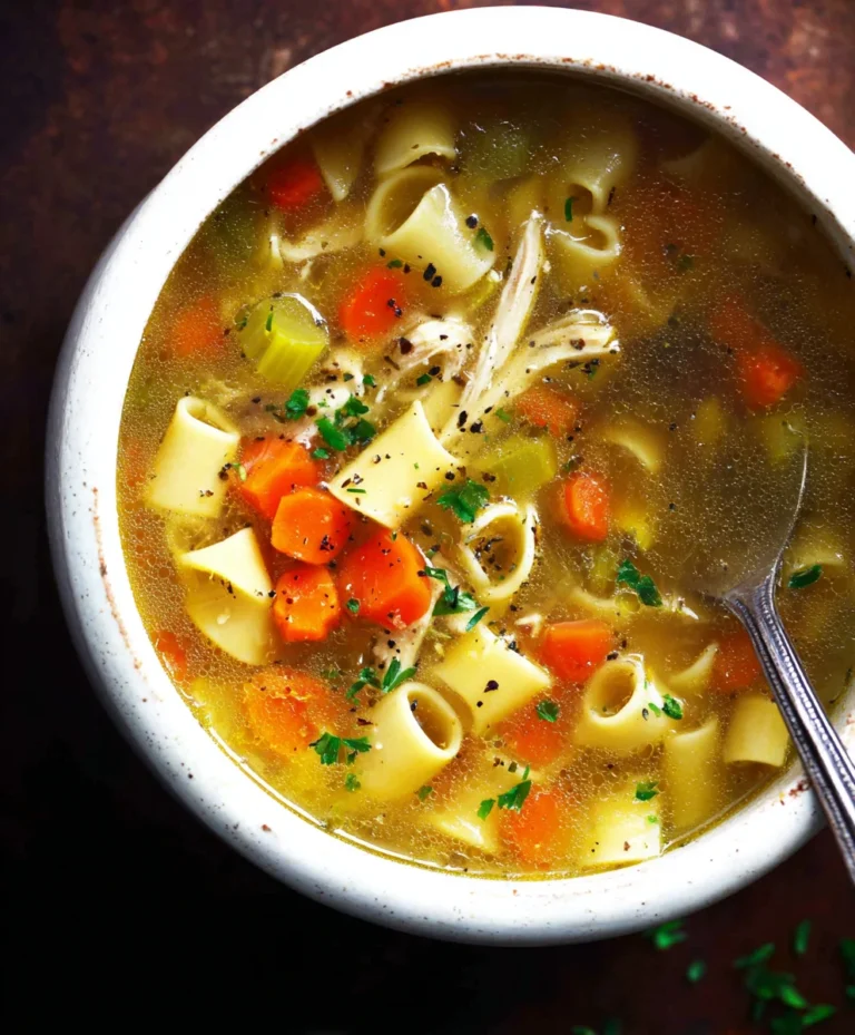Pepperoncini Chicken Noodle Soup