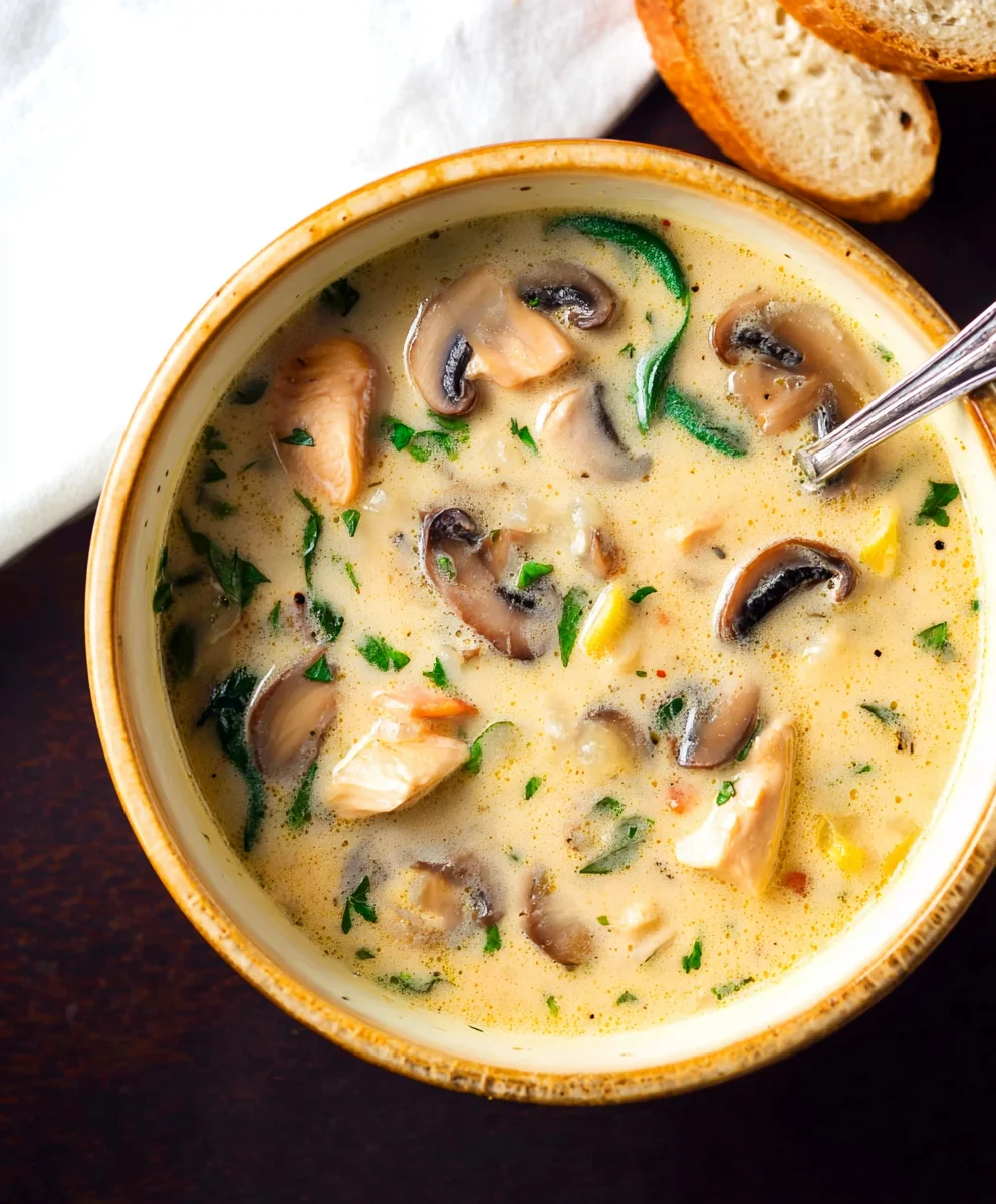 Creamy Chicken Marsala Soup