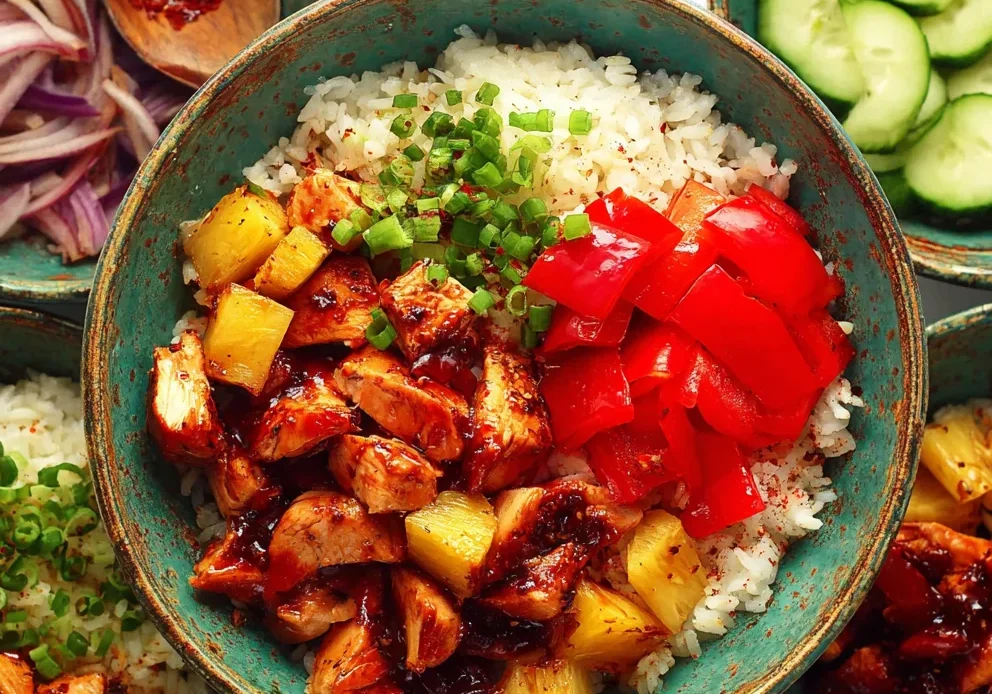 Hawaiian BBQ Chicken Bowls
