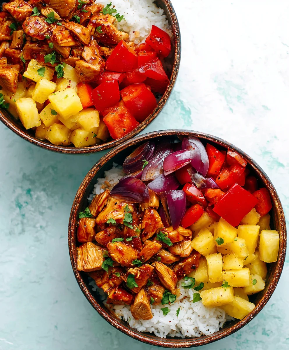 Hawaiian BBQ Chicken Bowls