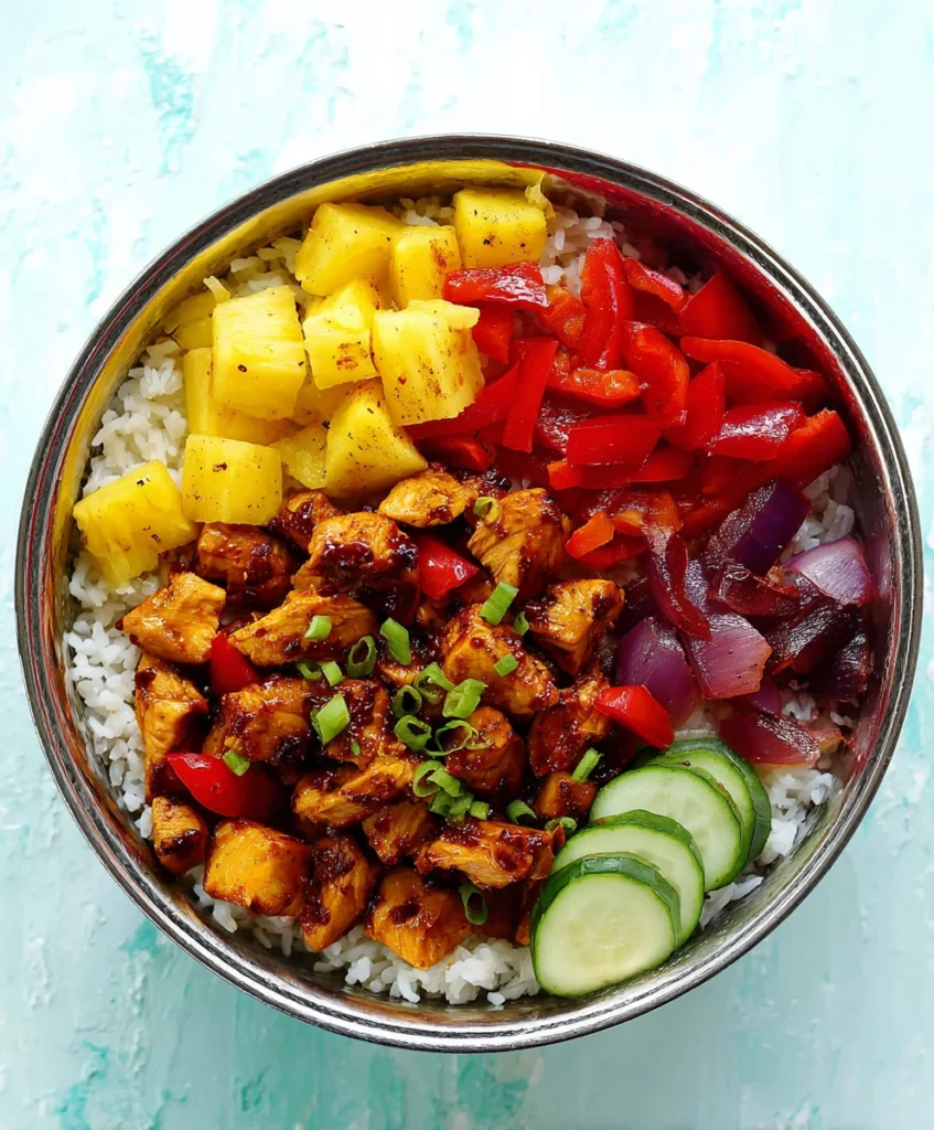 Hawaiian BBQ Chicken Bowls
