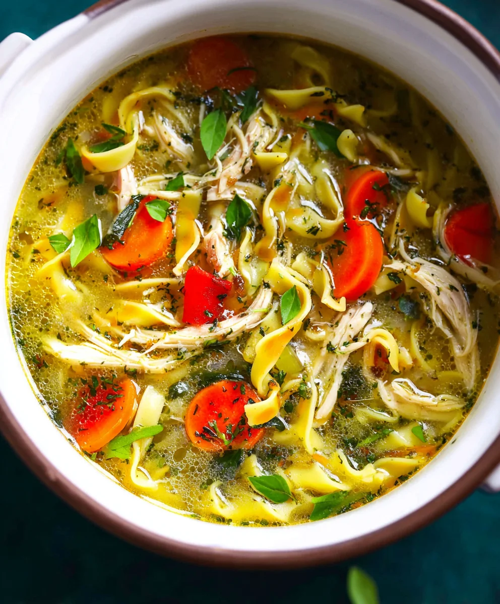 Herb-Loaded Chicken Noodle Soup
