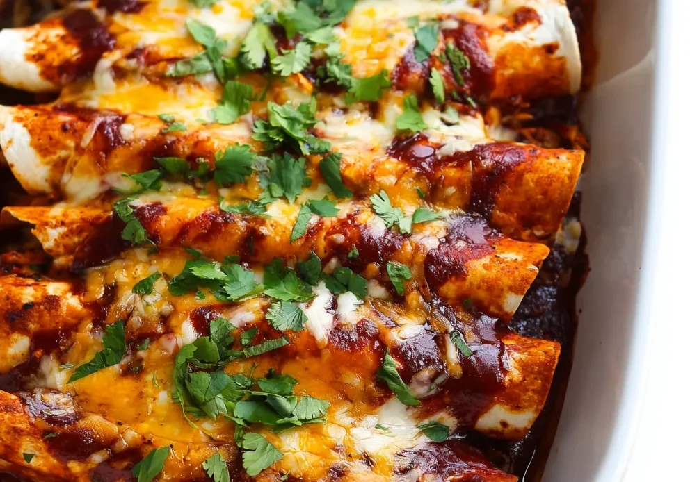 Ancho Chicken Enchiladas