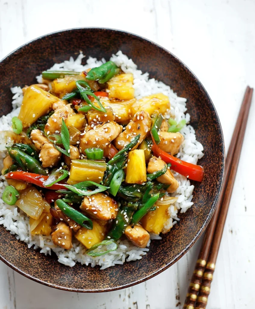 Pineapple Ginger Chicken Stir-Fry