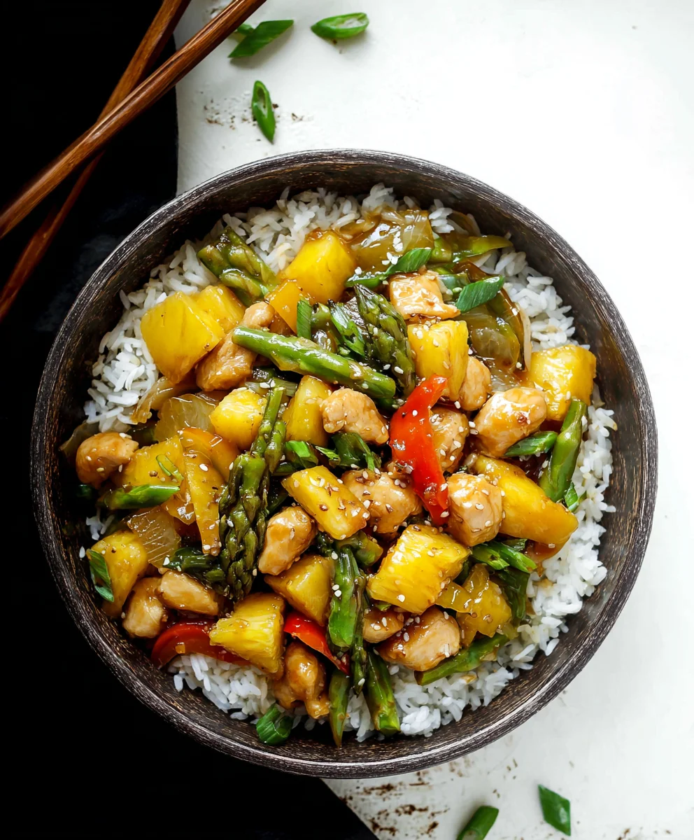 Pineapple Ginger Chicken Stir-Fry