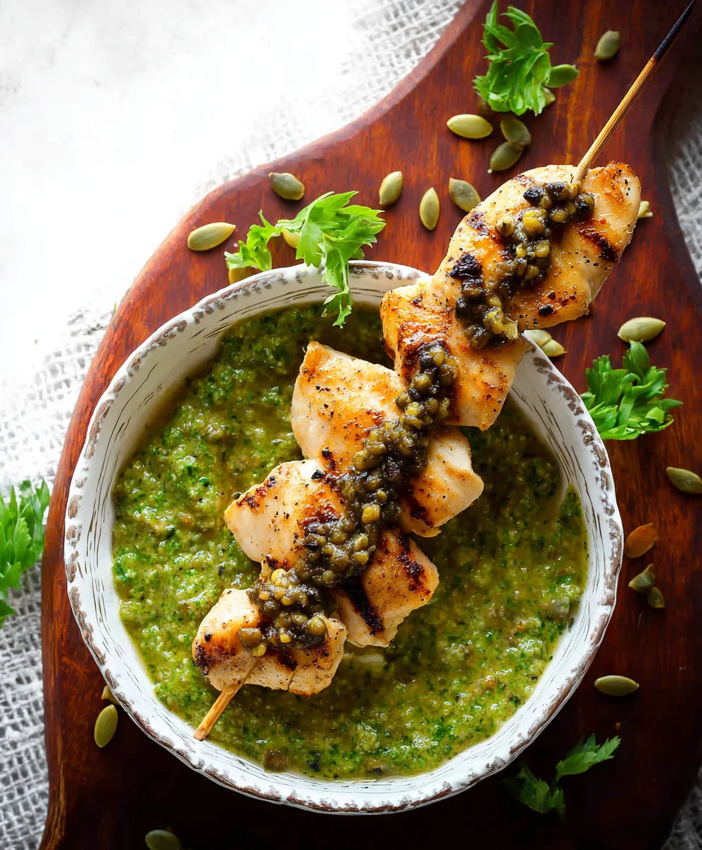Chicken with Pumpkin Seed Sauce (Chicken Pepián)