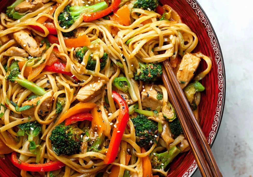 30-Minute Sesame Chicken Noodle Stir-Fry