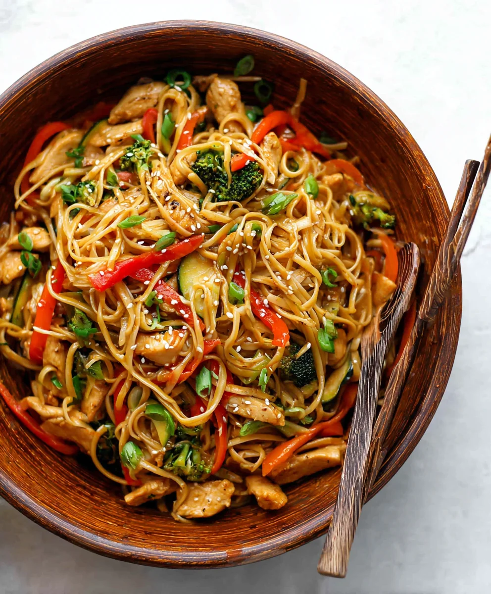 30-Minute Sesame Chicken Noodle Stir-Fry